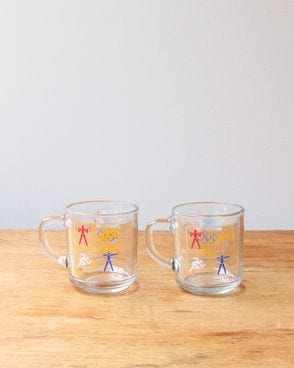 1984 Olympic Glass Mug by McDonald��s A��1984ǯ �����ԥå� �ޥ��ɥʥ�� ���饹�ޥ� A