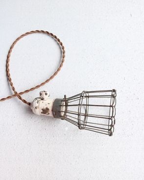 Porcelain Socket Cage Lamp��ƫ�諒���å� �磻�䡼����������