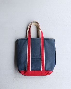 Vintage 80s Navy L.L.BEAN Deluxe Market Tote
