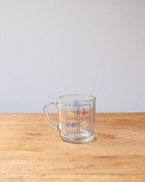 1984 Olympic Glass Mug by McDonald��s B��1984ǯ �����ԥå� �ޥ��ɥʥ�� ���饹�ޥ� B