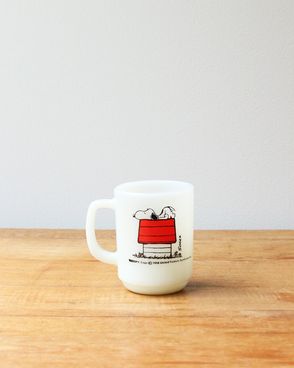 FIRE KING SNOOPY Mug ��FIRE KING ���̡��ԡ� �ޥ�
