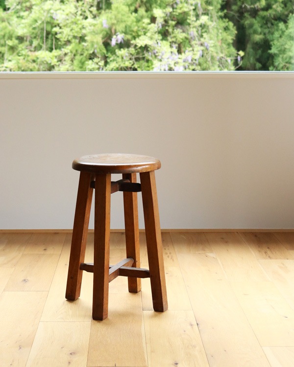 椅子(チェア)・スツール Mt 木工家具 スツール | LISCIO Stool | 柿渋染 | DENTO