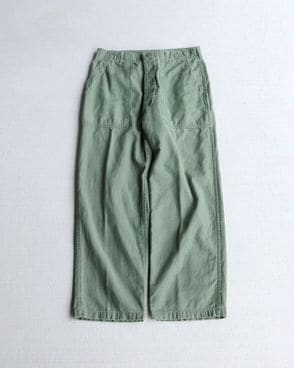 Vintage 70s U.S.ARMY Sateen Trousers OG-107 (W31.5xL27)