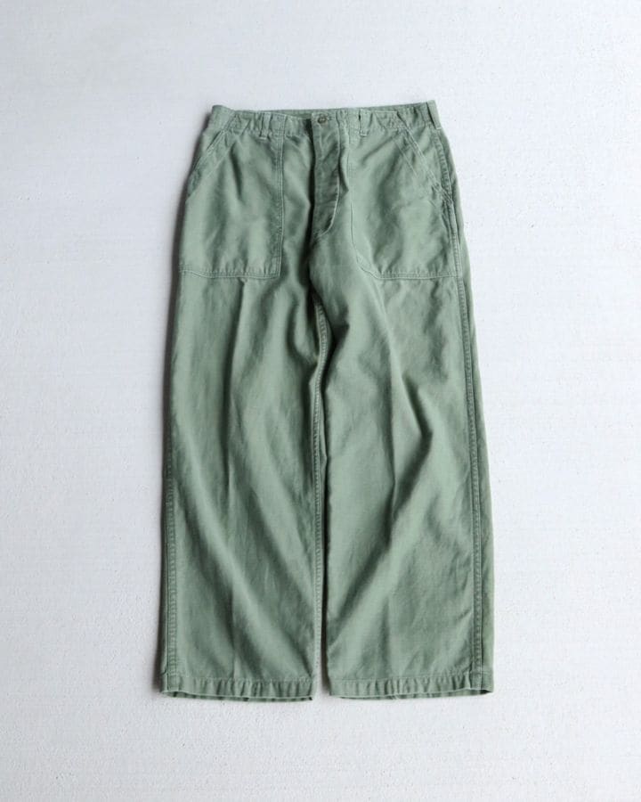 Vintage 70s U.S.ARMY Sateen Trousers OG-107 (W31.5xL27)