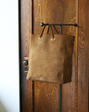1980s Suede Leather Carryall��1980ǯ�庢�������ɥ쥶������꡼������