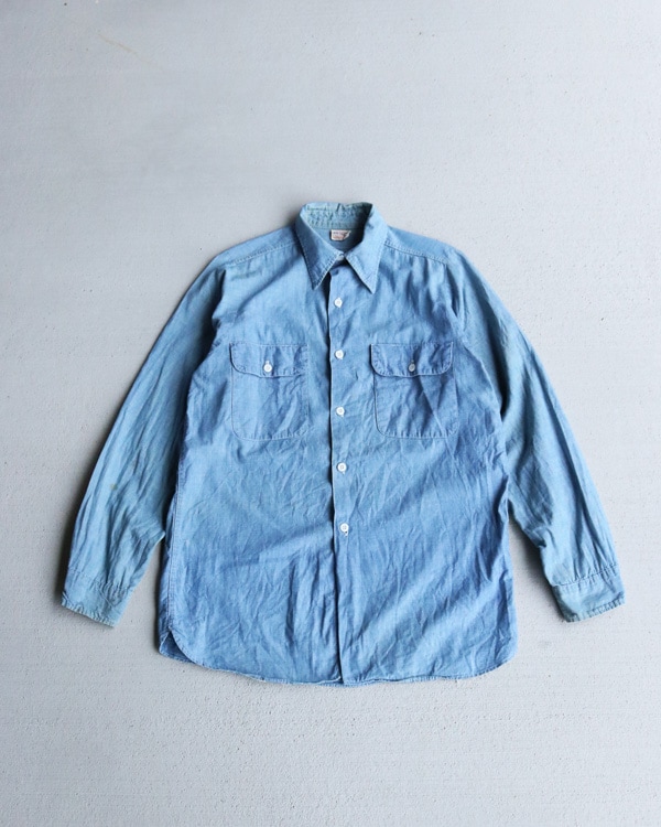 Vintage 50s "BIG YANK" Chambray Work Shirt (S)