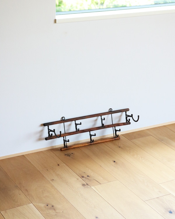 c.1920s 2-Tier Wooden Wall Hook Rack｜1920年代頃 2段式 ウォールフックラック
