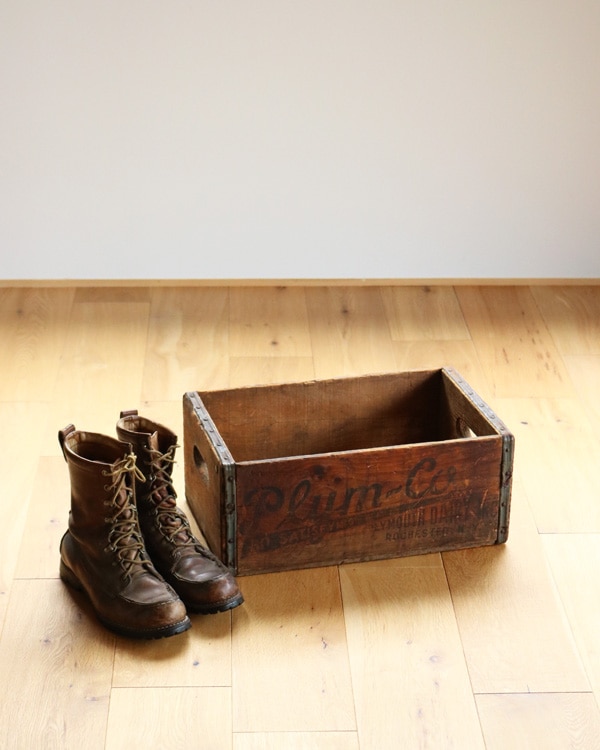 c.1920s "Plymouth Dairy" Wooden Milk Crate｜1920年代頃 「Plymouth Dairy」 木製ミルククレート