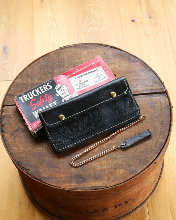 c.1950s "TRUCKERS' Safety WALLET" with Original Box - Black (Embossed)｜1950年代頃 "TRUCKERS' Safety WALLET" オリジナルボックス付き（ブラック・型押し）