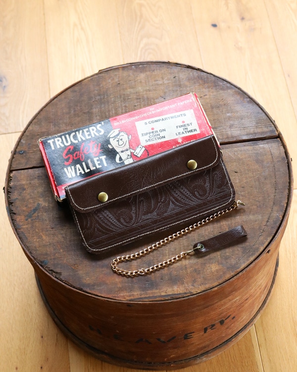 c.1950s "TRUCKERS' Safety WALLET" with Original Box - Brown (Embossed)｜1950年代頃 "TRUCKERS' Safety WALLET" オリジナルボックス付き（ブラウン・型押し）