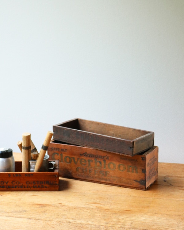 c.1930s "Cloverbloom Cheese" Wooden Cheese Box｜1930年代頃 "Cloverbloom Cheese" 木製チーズボックス