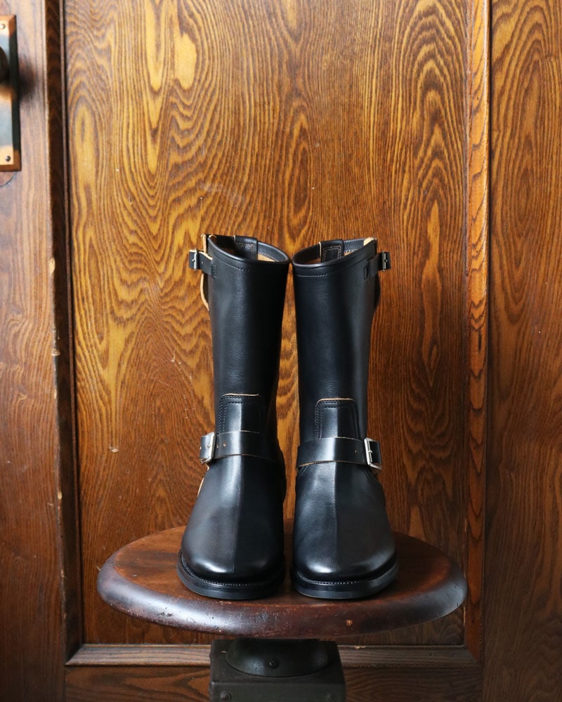 CLINCH クリンチ｜11" ENGINEER BOOTS GUSTAVE LEATHER 11インチ エンジニア ギュスターヴ レザー【BLACK（TEA-CORE)】