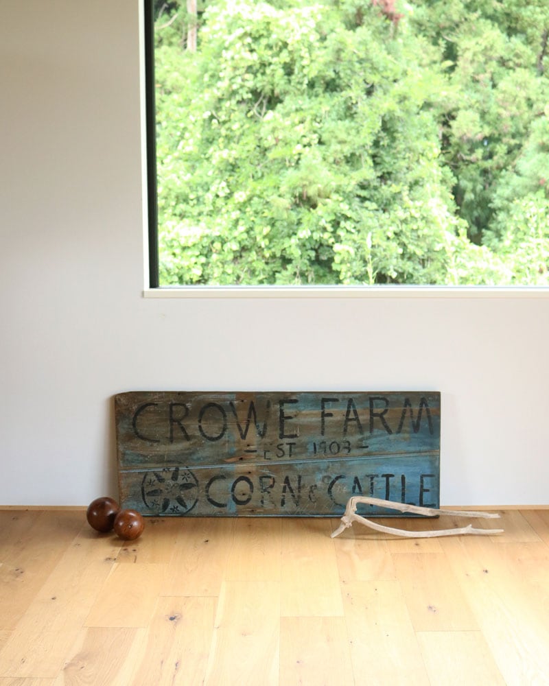c.1920s "CROWE FARM" Wooden Farm Sign|1920年代頃 "CROWE FARM" 木製ファームサイン