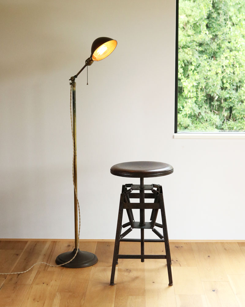 c.1930s "ADJUSTABLE FIXTURE CO." Adjustable Floor Lamp｜1930年代頃 "ADJUSTABLE FIXTURE CO." アジャスタブル フロアランプ