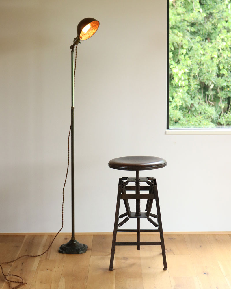 c.1920s "PLB&G CO." Adjustable Floor Lamp｜1920年代頃 "PLB&G CO." アジャスタブル フロアランプ