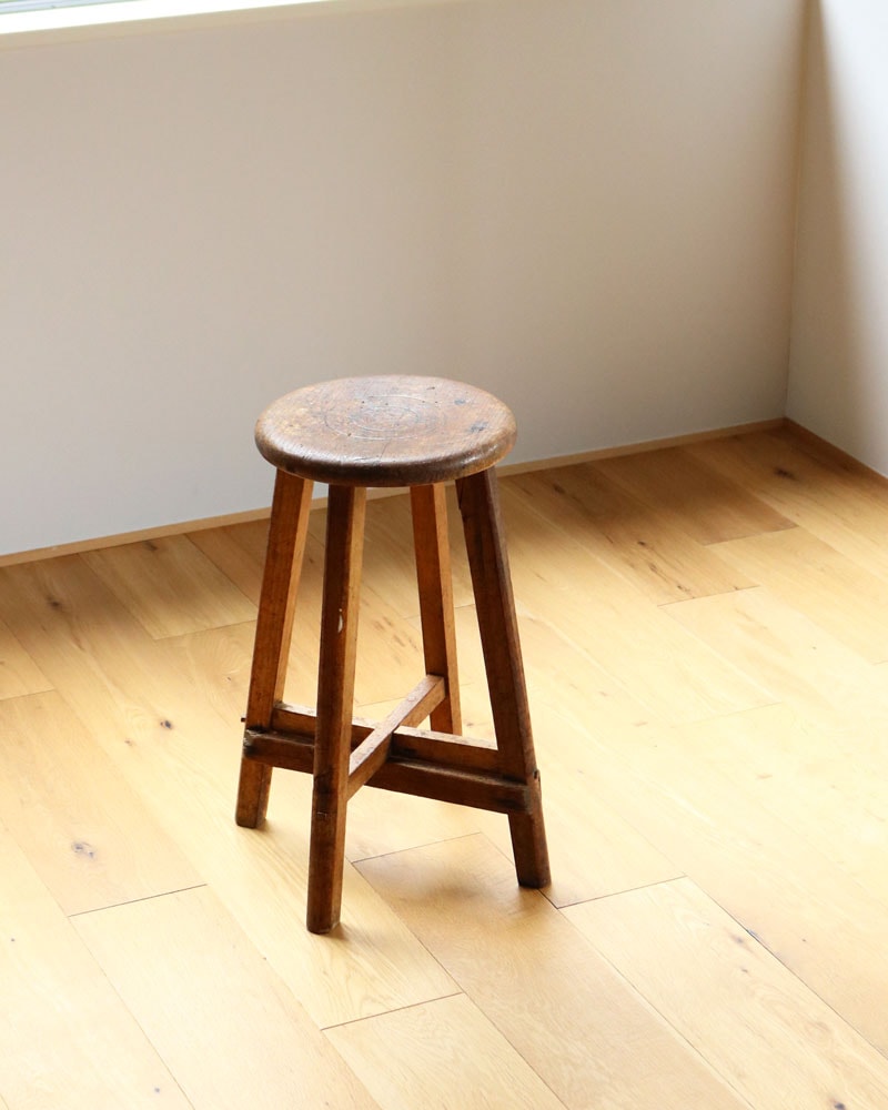 c.1930s Japanese Wooden Stool｜昭和初期頃 日本製 ウッドスツール