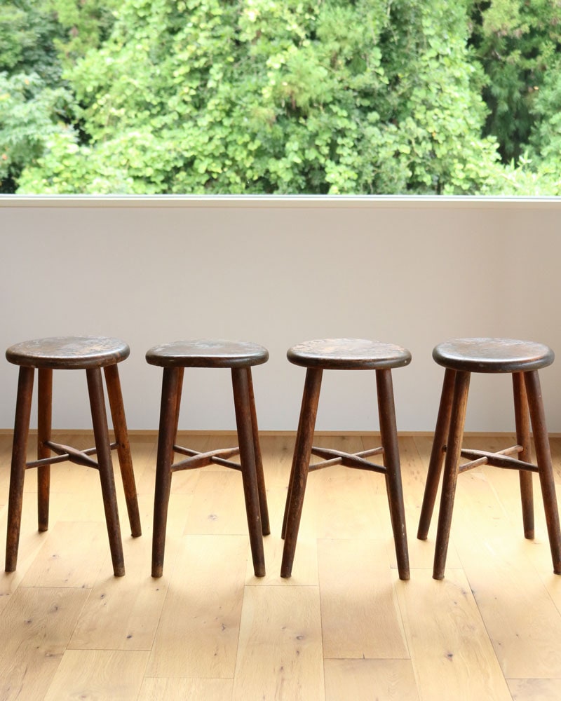 c.1930s Japanese Wooden Stool｜昭和初期頃 日本製 ウッドスツール