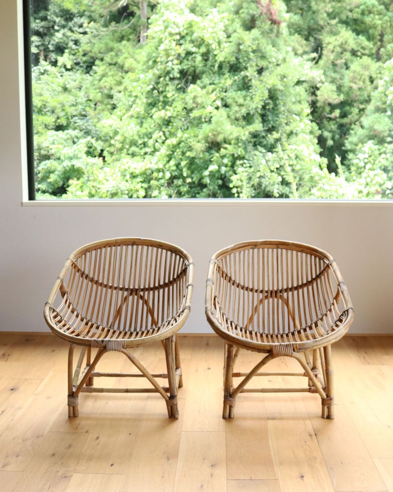 c.1960s Japanese Rattan Lounge Chair A｜1960年代頃 ジャパニーズ ラタン ラウンジチェア A