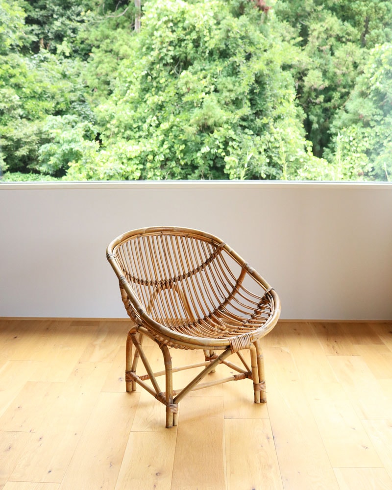 c.1960s Japanese Rattan Lounge Chair B｜1960年代頃 ジャパニーズ ラタン ラウンジチェア B