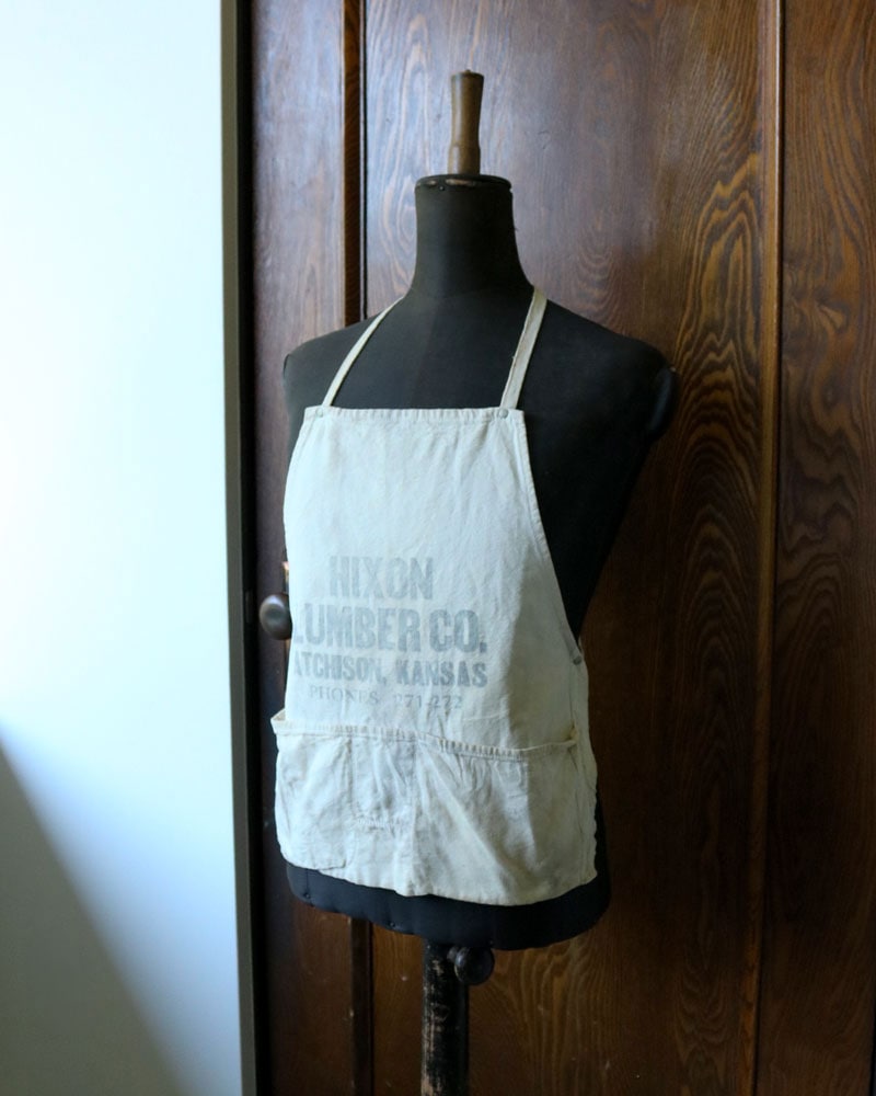 c.1940s “HIXON LUMBER CO.” Advertising Apron｜1940年代頃 “HIXON LUMBER CO.” アドバタイジング エプロン