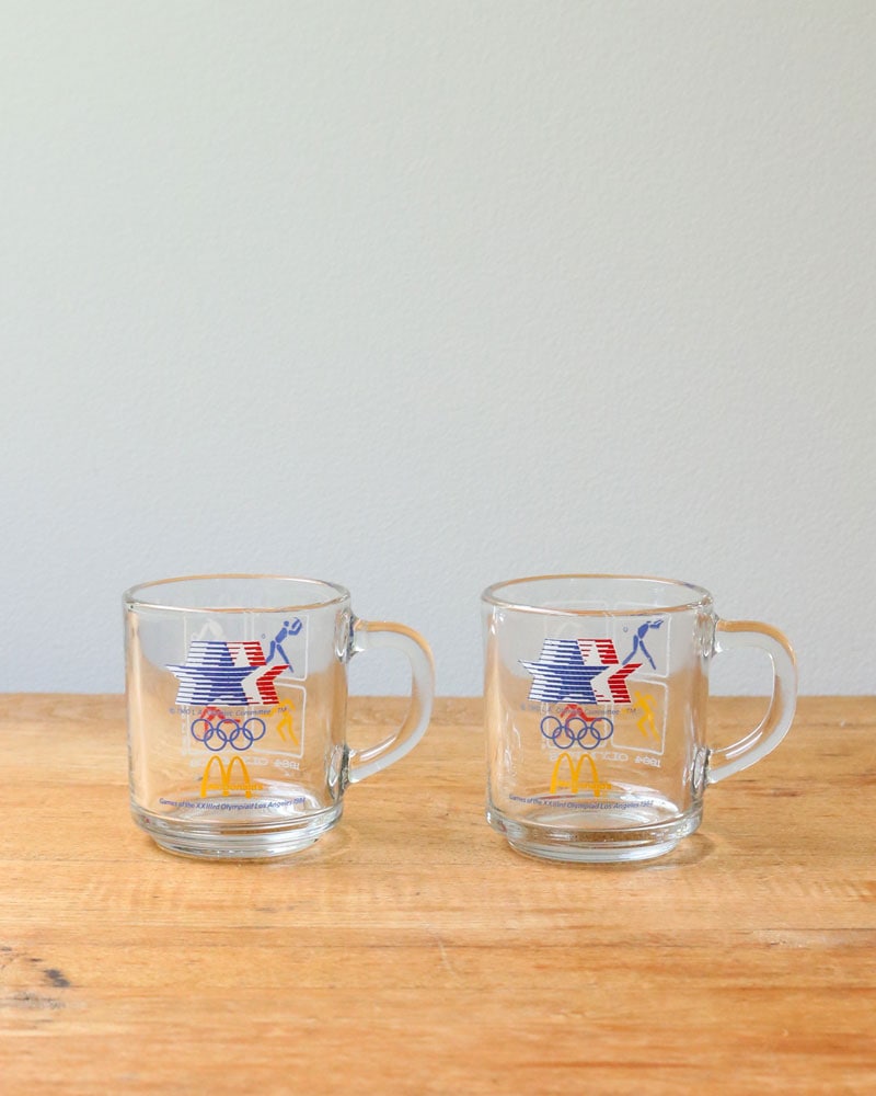 1984 Olympic Glass Mug by McDonald’s A｜1984年 オリンピック マクドナルド ガラスマグ A
