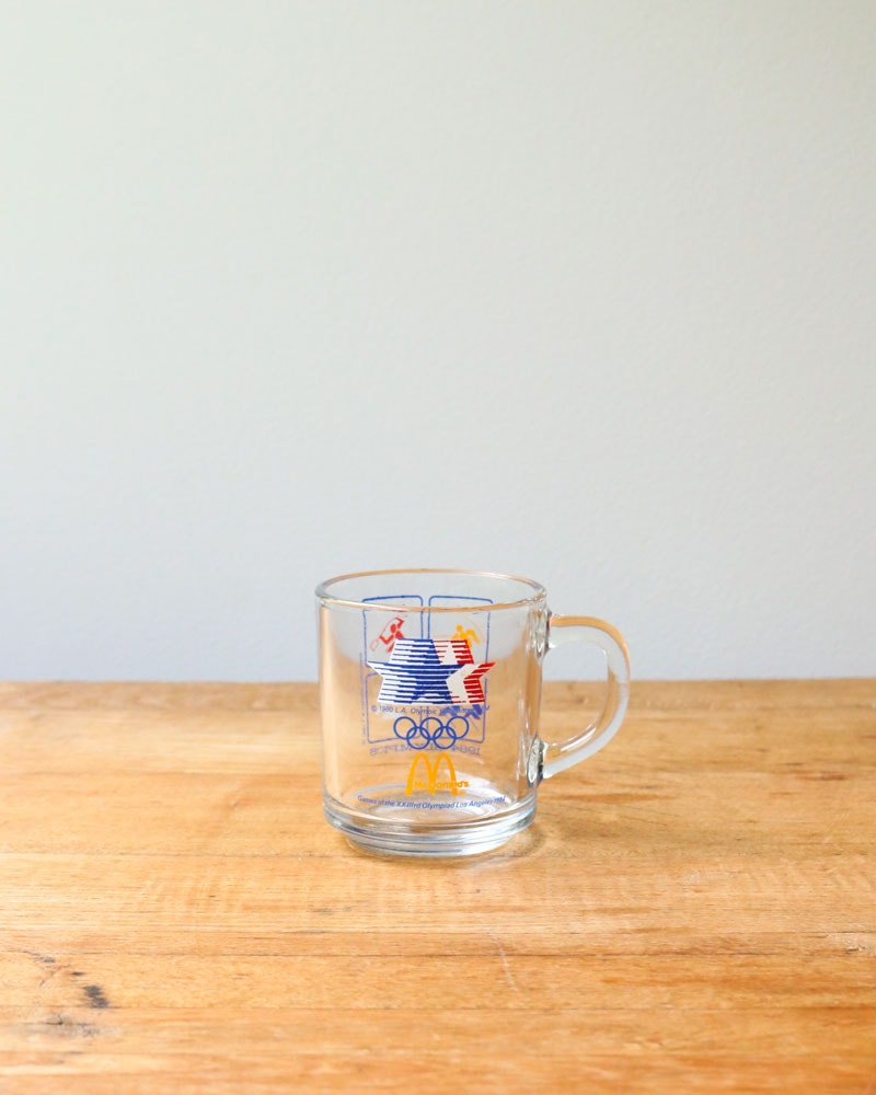 1984 Olympic Glass Mug by McDonald’s B｜1984年 オリンピック マクドナルド ガラスマグ B