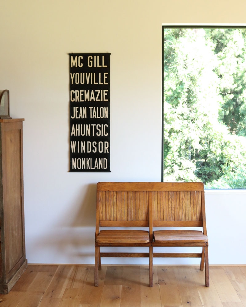 c.1960s "MC GILL" Montreal Bus Destination Roll Sign｜1960年代頃 "MC GILL" モントリオール バス行先ロールサイン