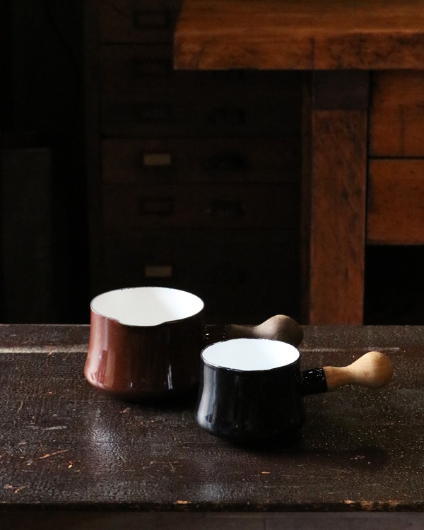 Dansk Enamelware Milkpan Brownå󥹥 ʥ륦 ߥ륯ѥ Brown