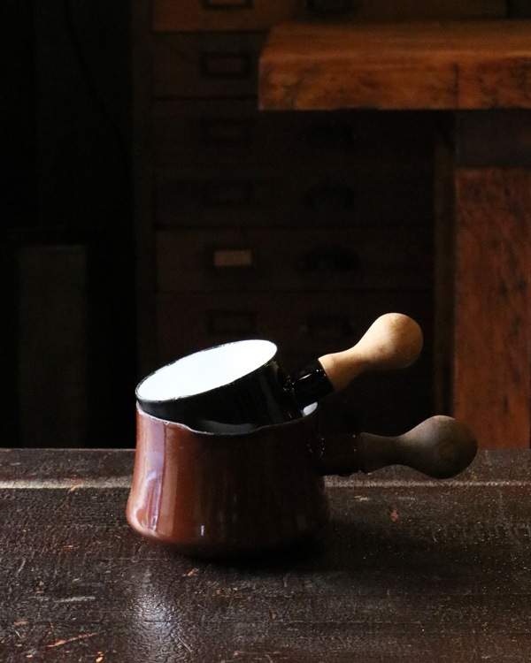 Dansk Enamelware Milkpan Brownå󥹥 ʥ륦 ߥ륯ѥ Brown