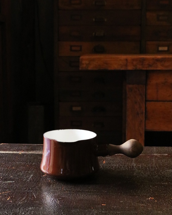 Dansk Enamelware Milkpan Brownå󥹥 ʥ륦 ߥ륯ѥ Brown