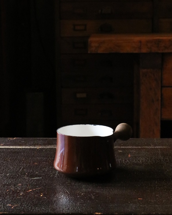Dansk Enamelware Milkpan Brownå󥹥 ʥ륦 ߥ륯ѥ Brown