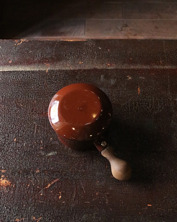 Dansk Enamelware Milkpan Brownå󥹥 ʥ륦 ߥ륯ѥ Brown