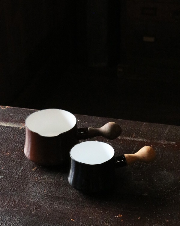 Dansk Enamelware Milkpan Brownå󥹥 ʥ륦 ߥ륯ѥ Brown