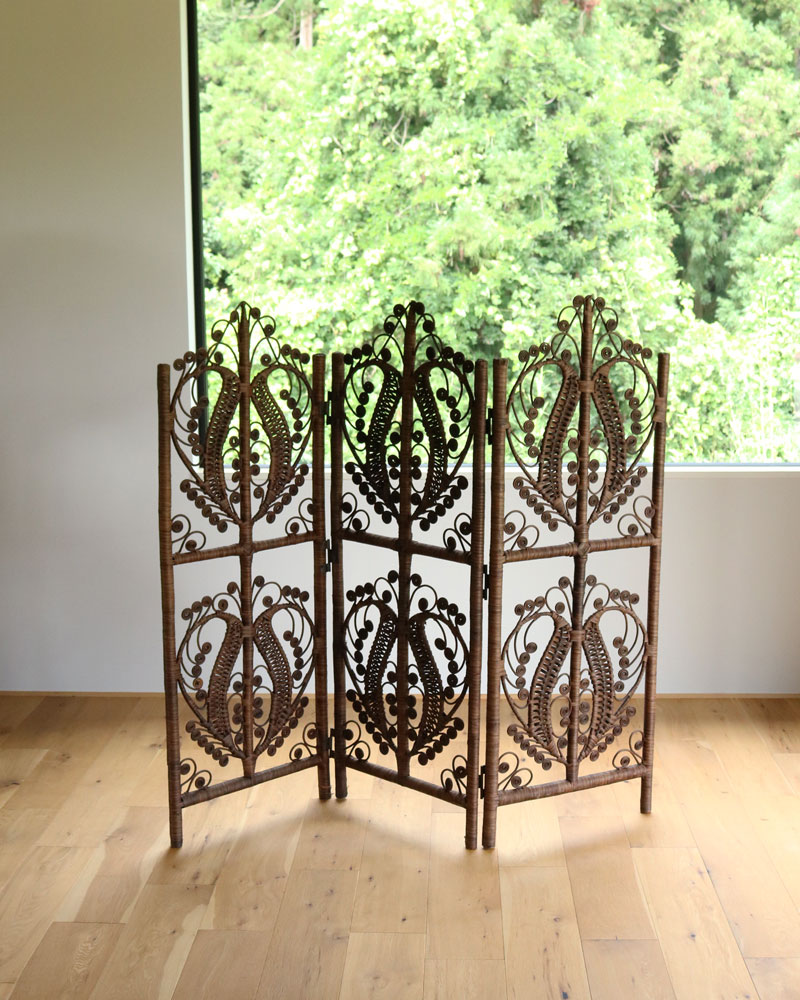 c.1970s Japanese Rattan Folding Screen｜1970年代頃 ジャパニーズ