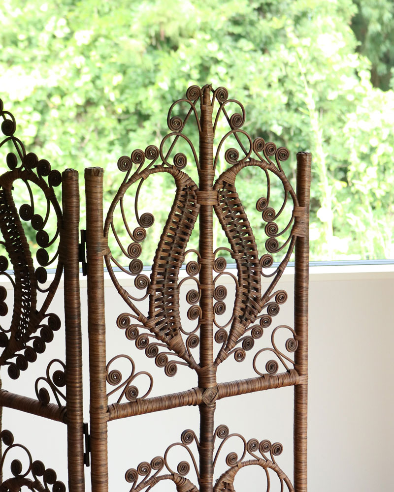 c.1970s Japanese Rattan Folding Screen｜1970年代頃 ジャパニーズ