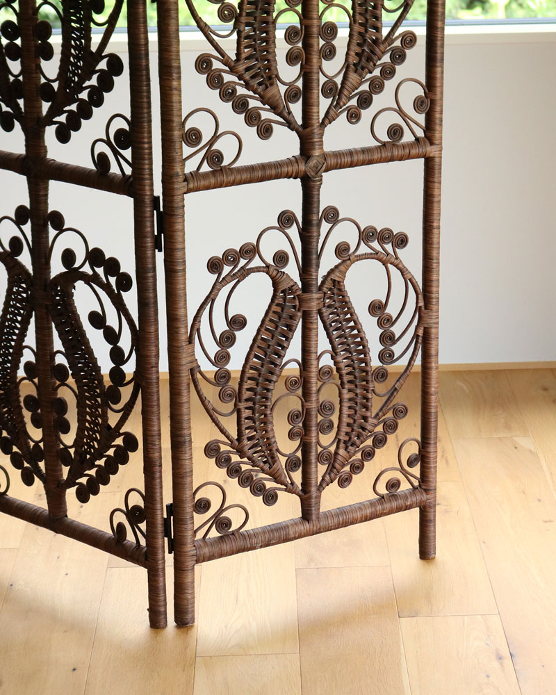c.1970s Japanese Rattan Folding Screen｜1970年代頃 ジャパニーズ