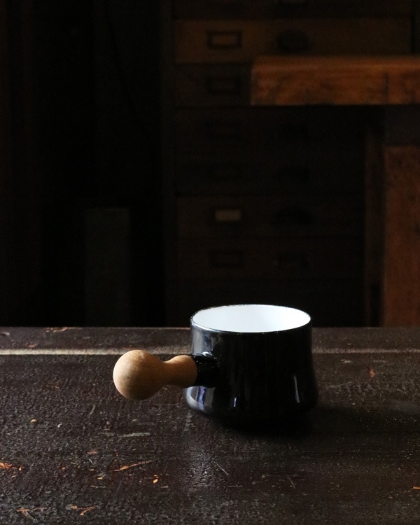 Dansk Enamelware Milkpan Brackå󥹥 ʥ륦 ߥ륯ѥ Black