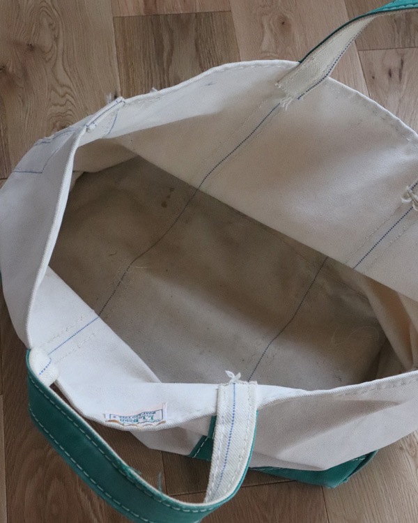 Vintage 80s Green L.L.BEAN Canvas Tote (L)