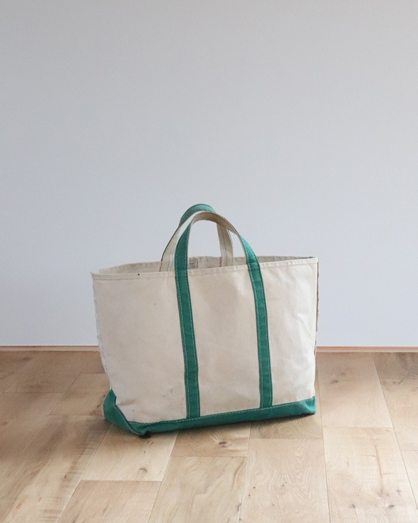 Vintage 80s Green L.L.BEAN Canvas Tote (L)