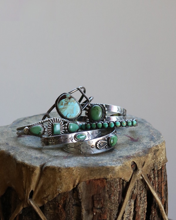 t*a様 ターコイズリポウズバングル Navajo Green Turquoise Bangle A ｜ナバホ グリーンターコイズ バングル A