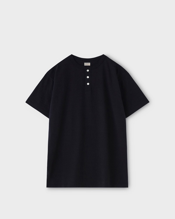 PHIGVEL �ե����٥��HENLEY NECK TEE �إ�꡼�ͥå� �ƥ�����INK NAVY��