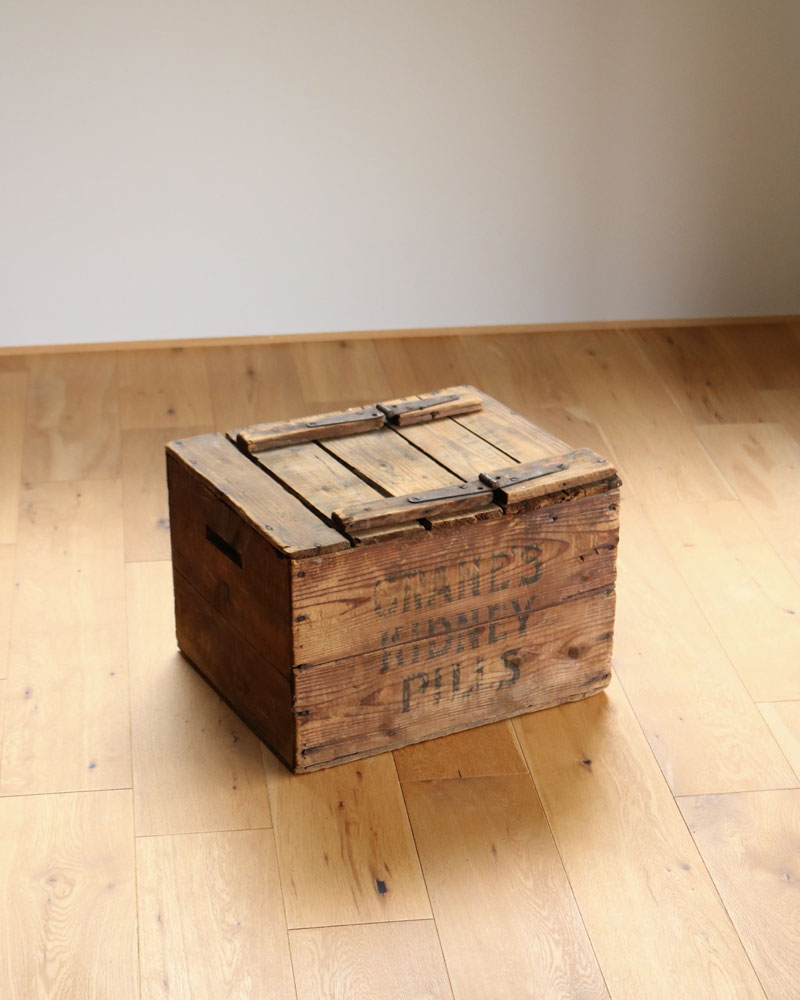 c.1920s “CRANE'S KIDNEY PILLS” Wood Crate｜1920年代頃 “CRANE'S