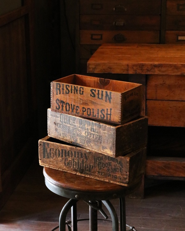 "Economy Cobbler" Shoe Repair Wood Box��"Economy Cobbler" ���塼��ڥ����åɥܥå���