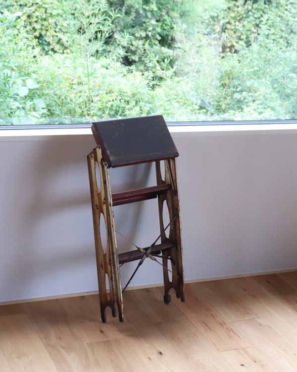 ✴︎最後の1台✴︎ ハンドメイド　ディスプレイステップラダー Steel Step Ladder ｜スチールステップラダー