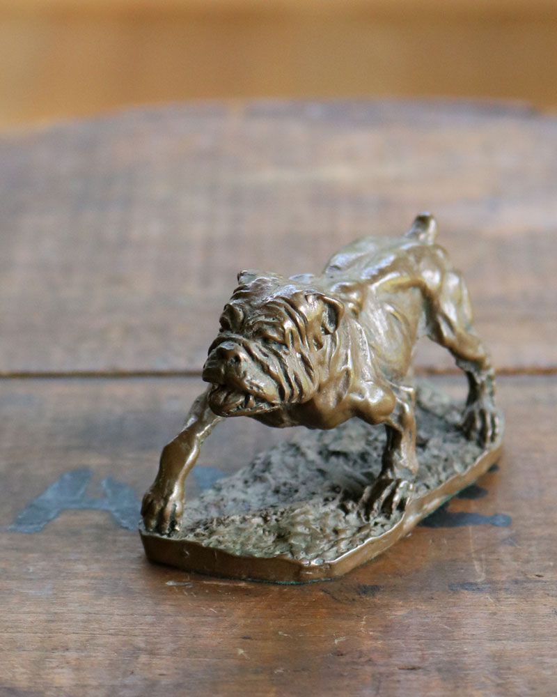 イタリア製カスターニャ ブルドッグ フィギュア ヴィンテージ 置物 フィギュア c.1970s Bulldog Figurine｜1970年代頃 ブルドッグ フィギュア
