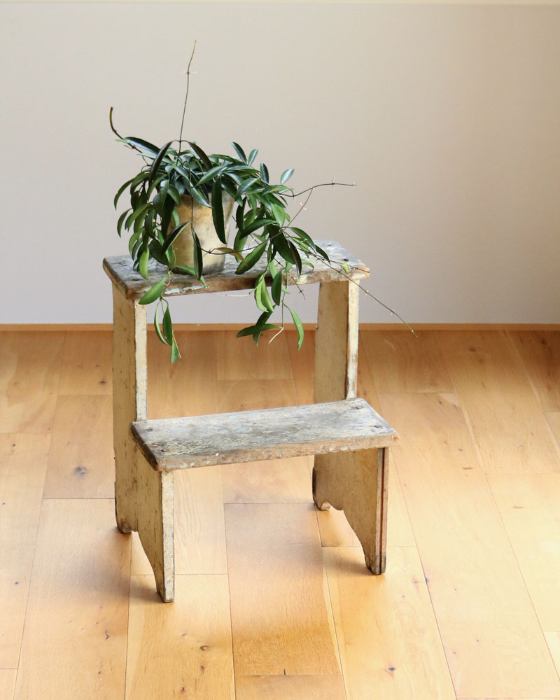 c.1930s Painted Wooden Step Stool｜1930年代頃 ペインテッド ウッド