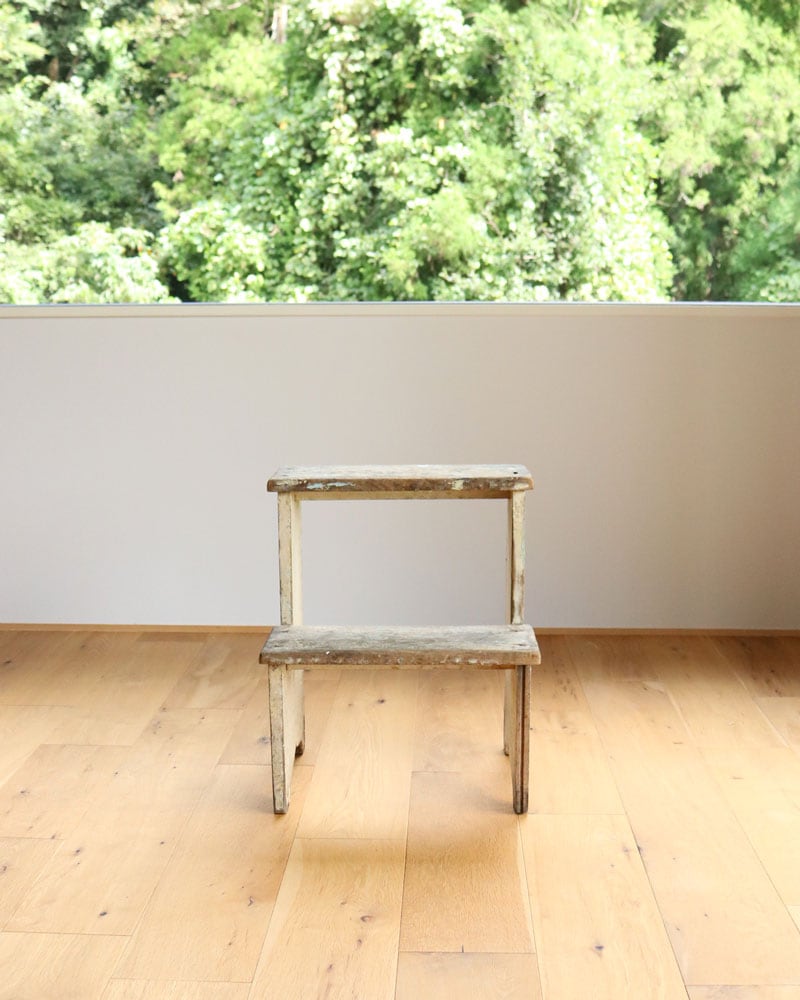 c.1930s Painted Wooden Step Stool｜1930年代頃 ペインテッド ウッド
