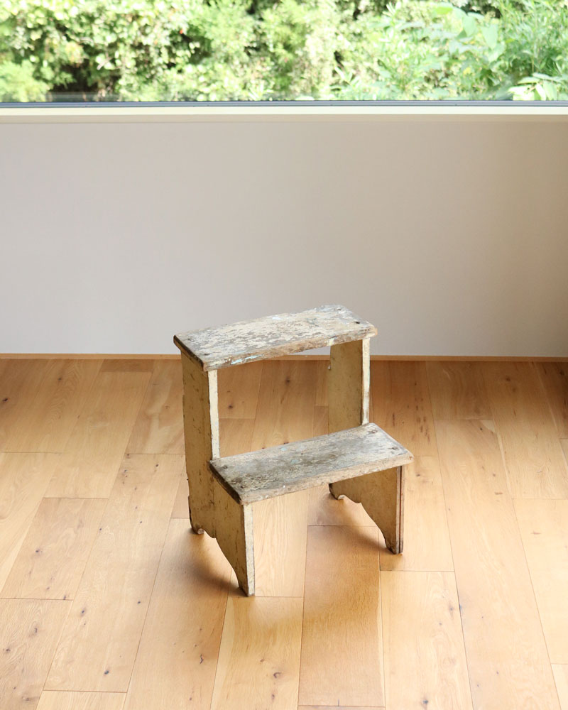 c.1930s Painted Wooden Step Stool｜1930年代頃 ペインテッド ウッド