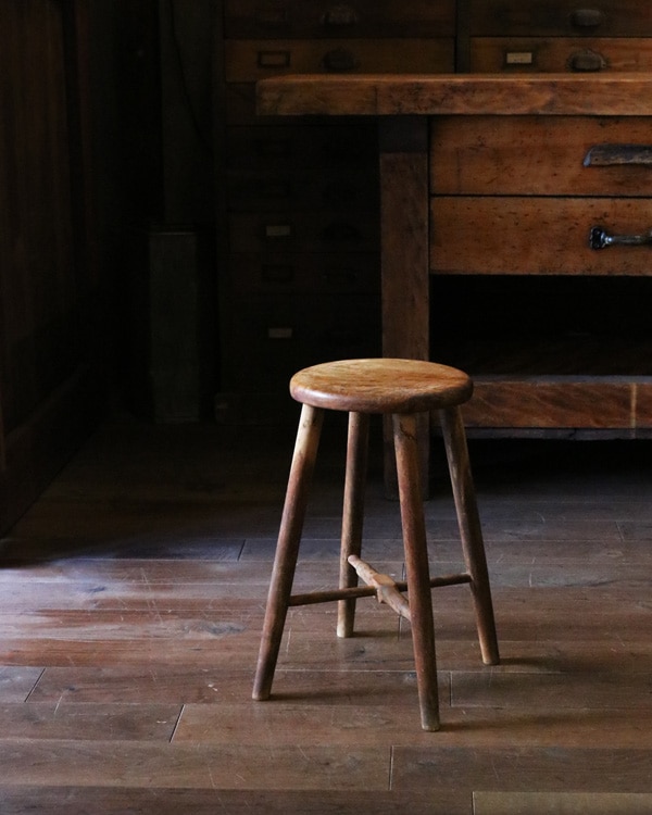 Wooden Round Stool RS-42｜木製ラウンドスツール RS-42
