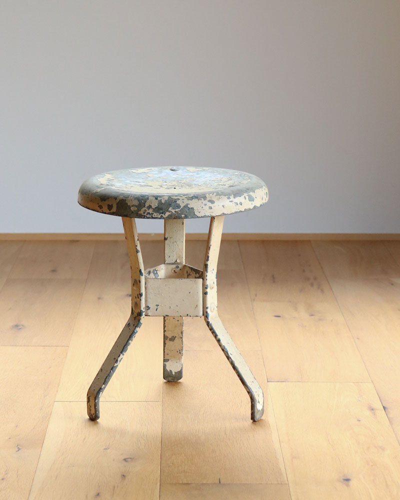 c.1930s Painted Metal Milking Stool｜1930年代頃 ペインテッド